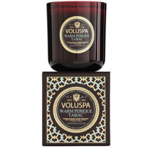 Свеча в стекле VOLUSPA - WARM PERIQUE TABAC