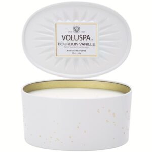 Овальная свеча с двумя фитилями VOLUSPA - BOURBON VANILLE
