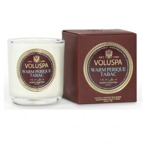Свеча в стекле VOLUSPA - WARM PERIQUE TABAC