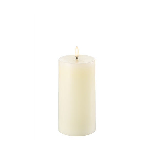 LED свеча Pillar candle UYUNI Lighting 7,8x15 см Ivory