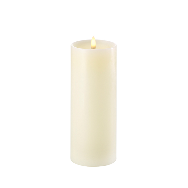LED свеча Pillar candle with shoulder UYUNI Lighting 7,8x20 см Ivory