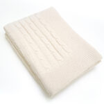 Плед CO.BI. Treccia white