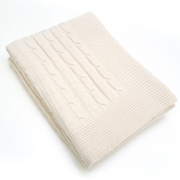Плед CO.BI. Treccia white