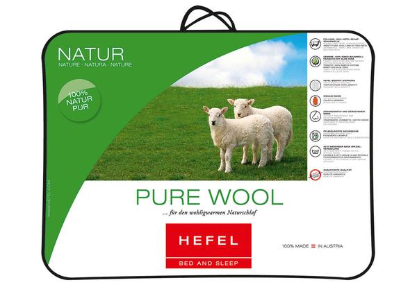 Одеяло HEFEL PURE WOOL 200 х 200 см круглогодичное